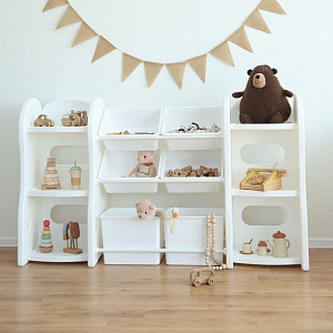 Стеллаж для игрушек iFam "New Design Organizer-4", белый